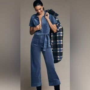 NWOT The Colette Weekend Jumpsuit Maeve: Corduroy Edition - Size 4 - Iris Blue